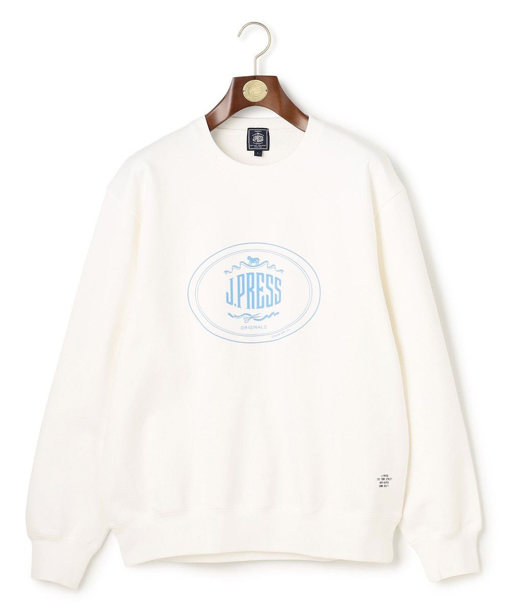J.PRESS MEN 【J.PRESS ORIGINALS】【UNISEX】Supima Recycle French Terry Orval Logo Sweat Shirt 