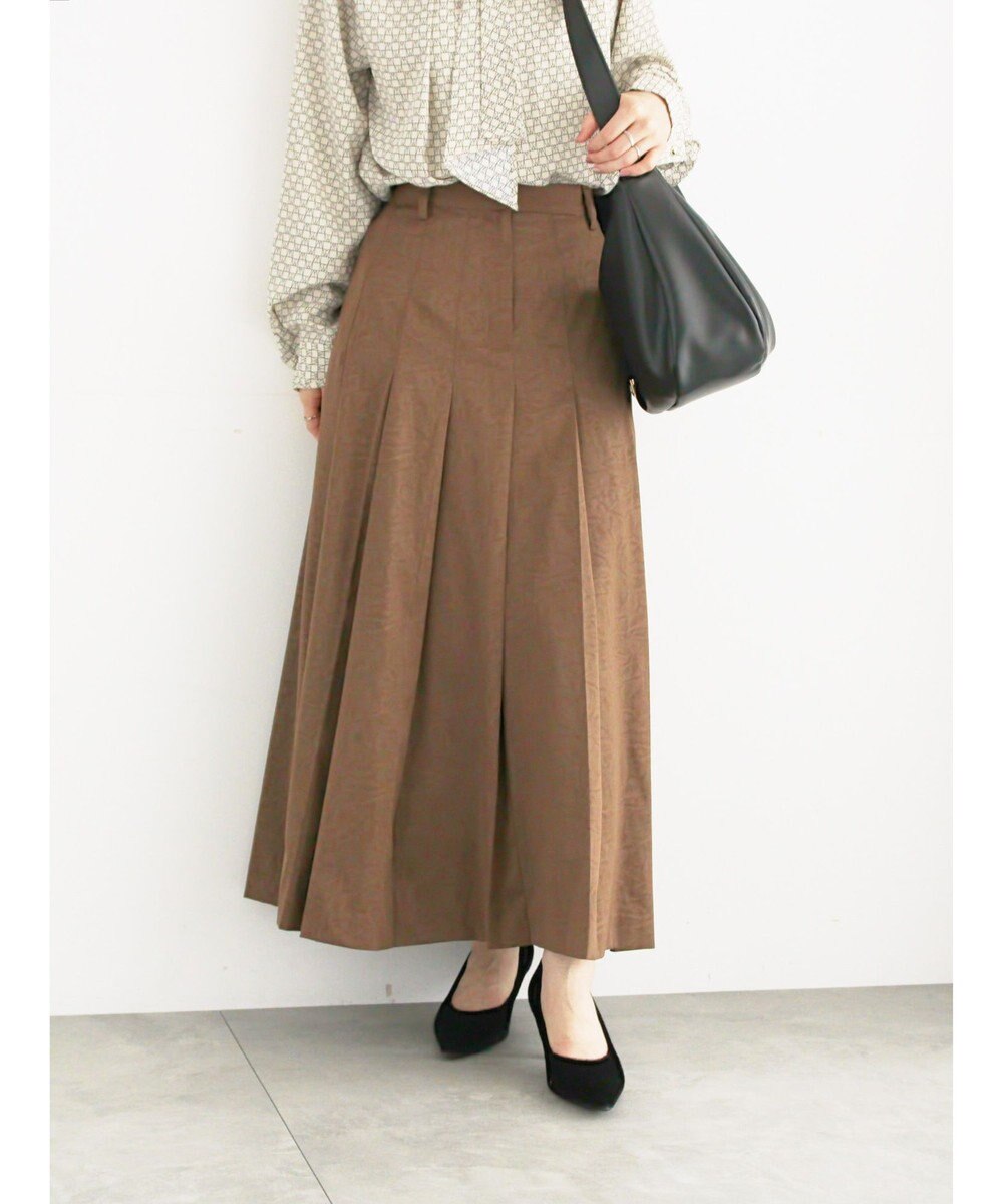 Te chichi チェックアソートロングプリーツスカート 