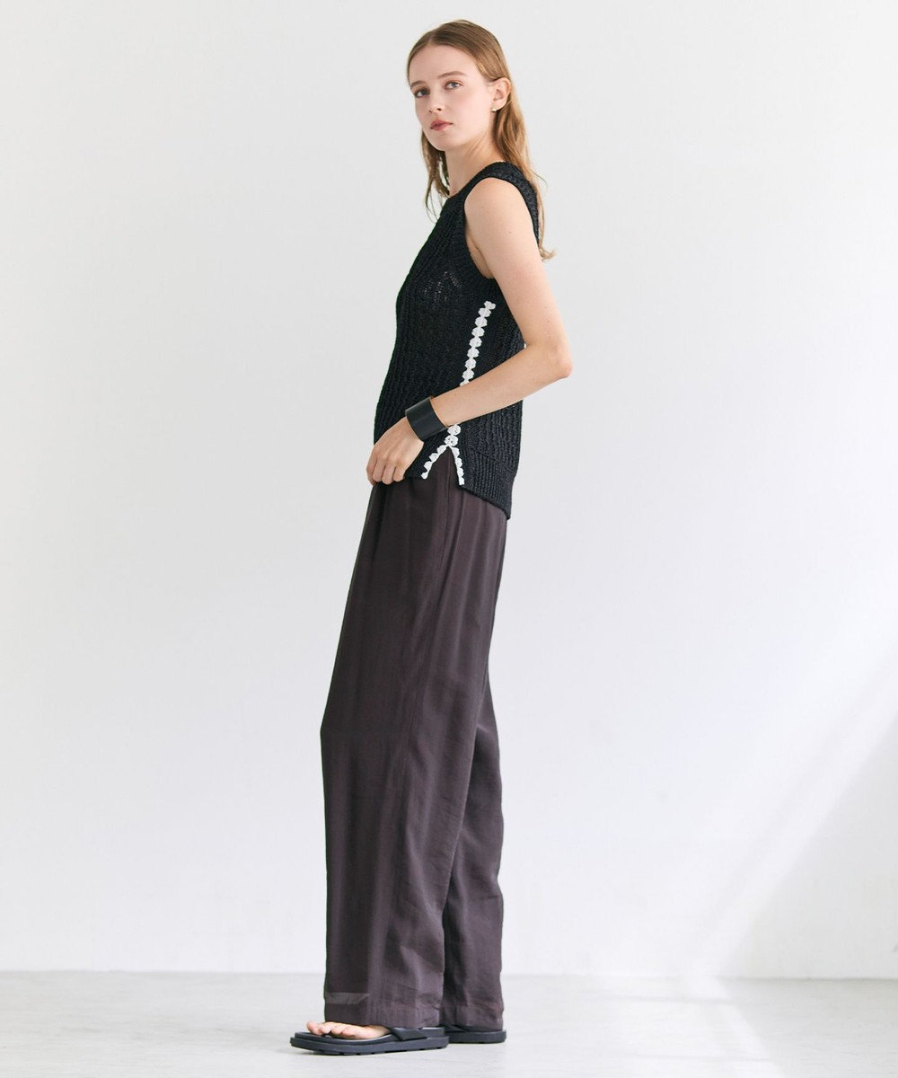 BEIGE， ATACAM / テープヤーン ノースリーブニット 