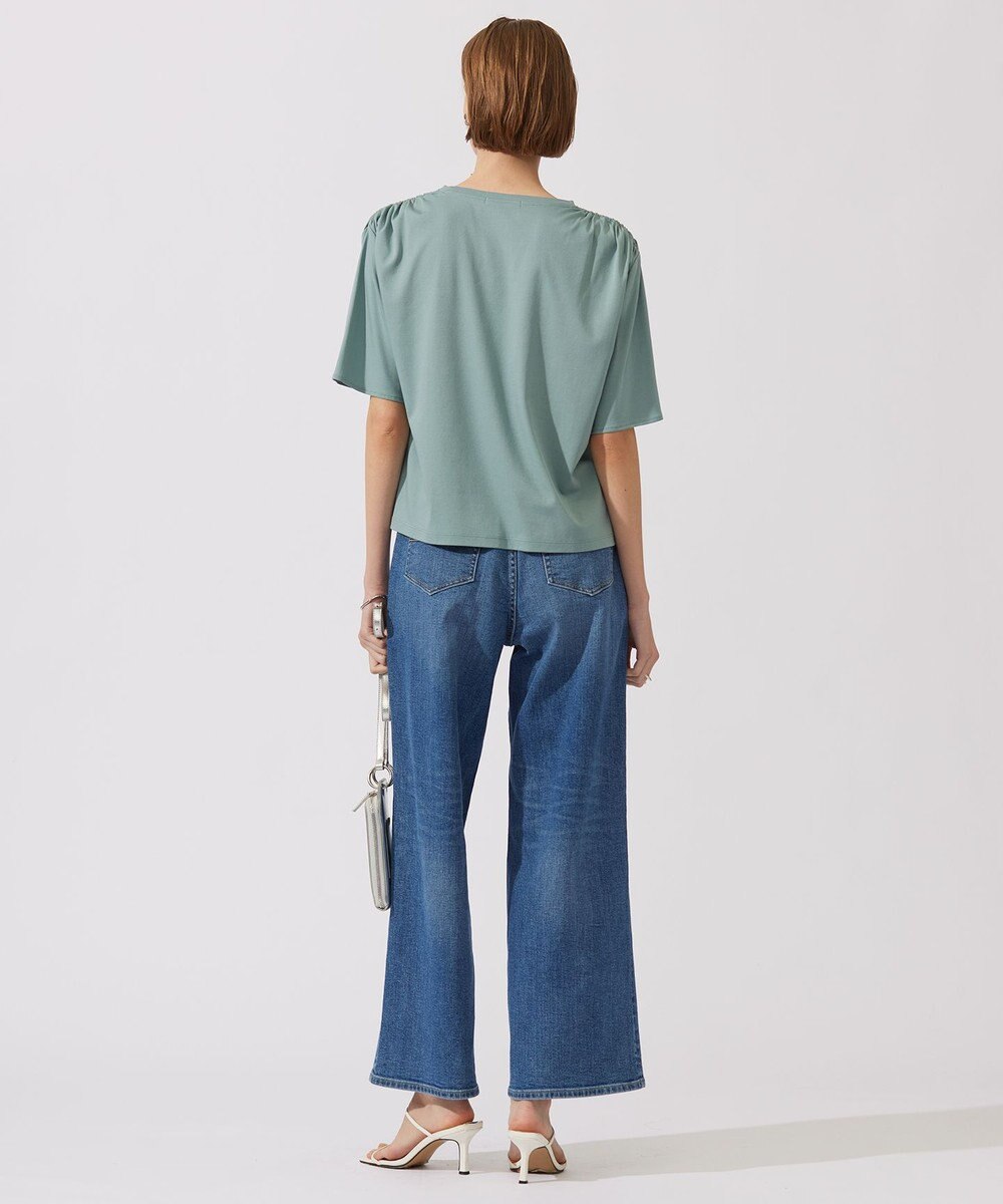 ICB 【接触冷感・UVケア・洗える】 ハイツイストスムース デザインカットソー 