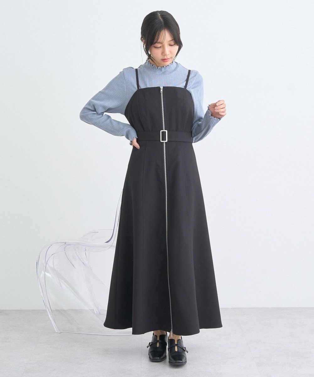 earth music&ecology ダブルジップキャミワンピース 