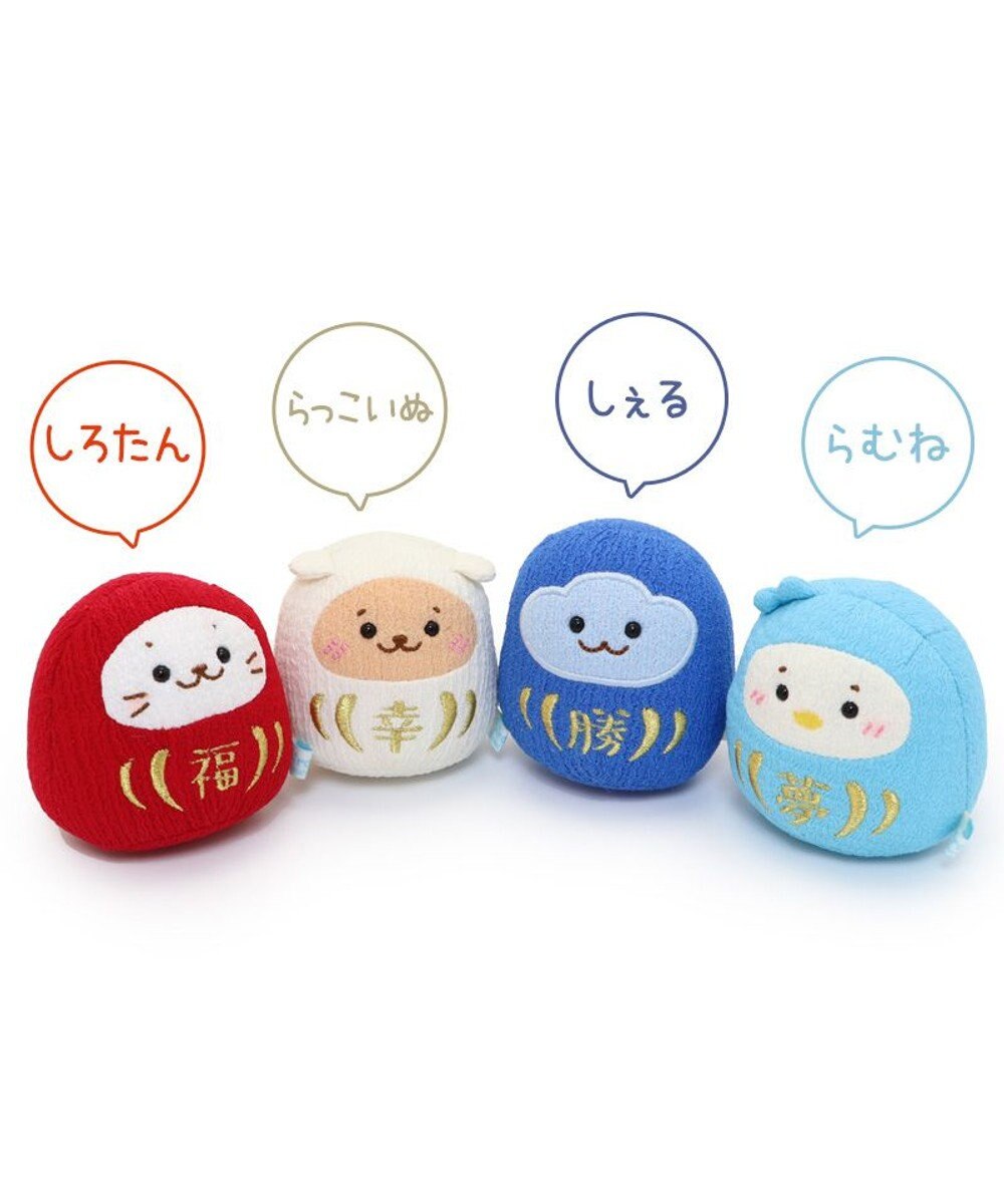 Mother garden しろたん 手のり ちりめん だるま マスコット ちびちびマスコット 8cm 【単品】 