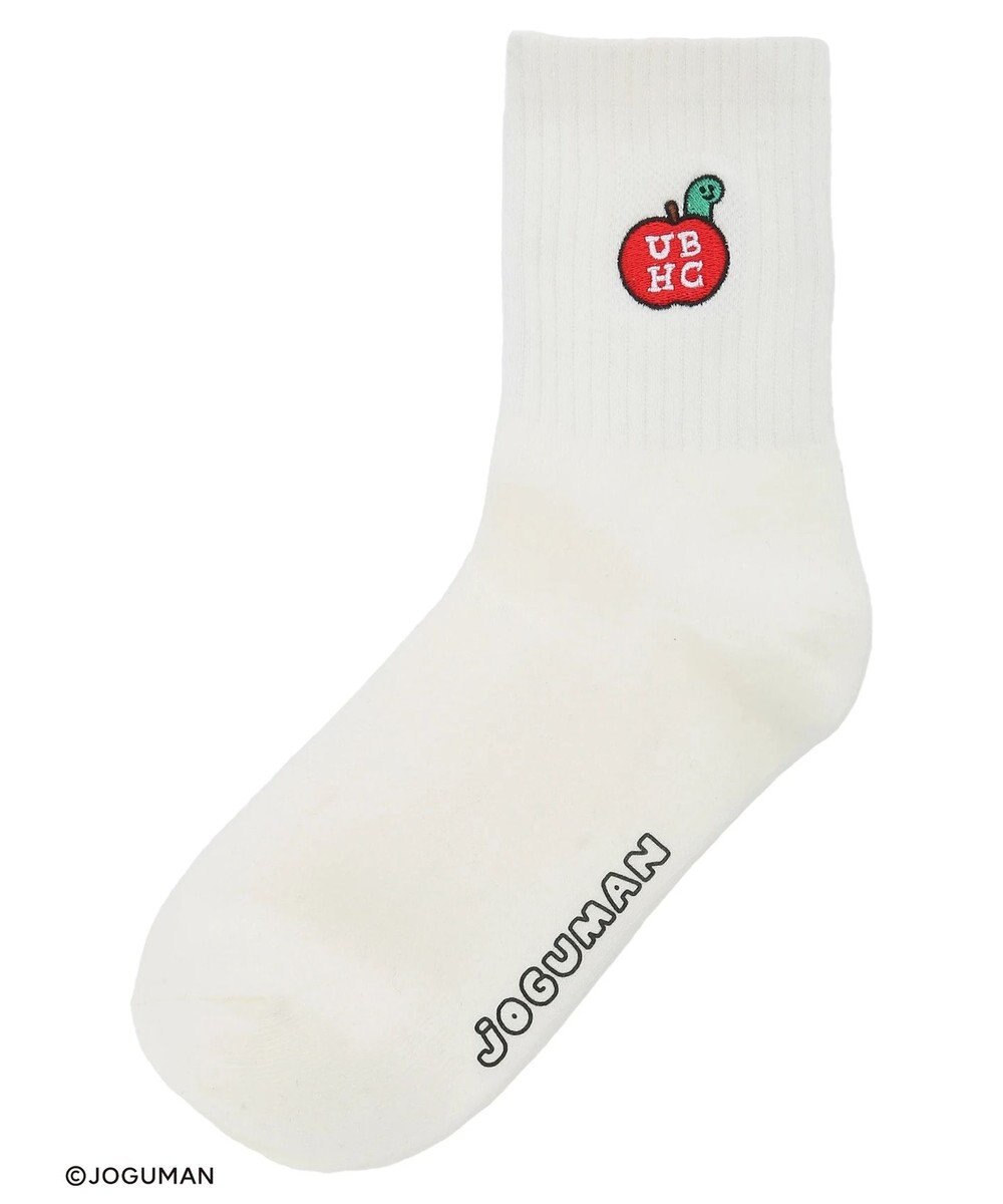 Green Parks ジョグマン／ワンポイント刺しゅうソックス 