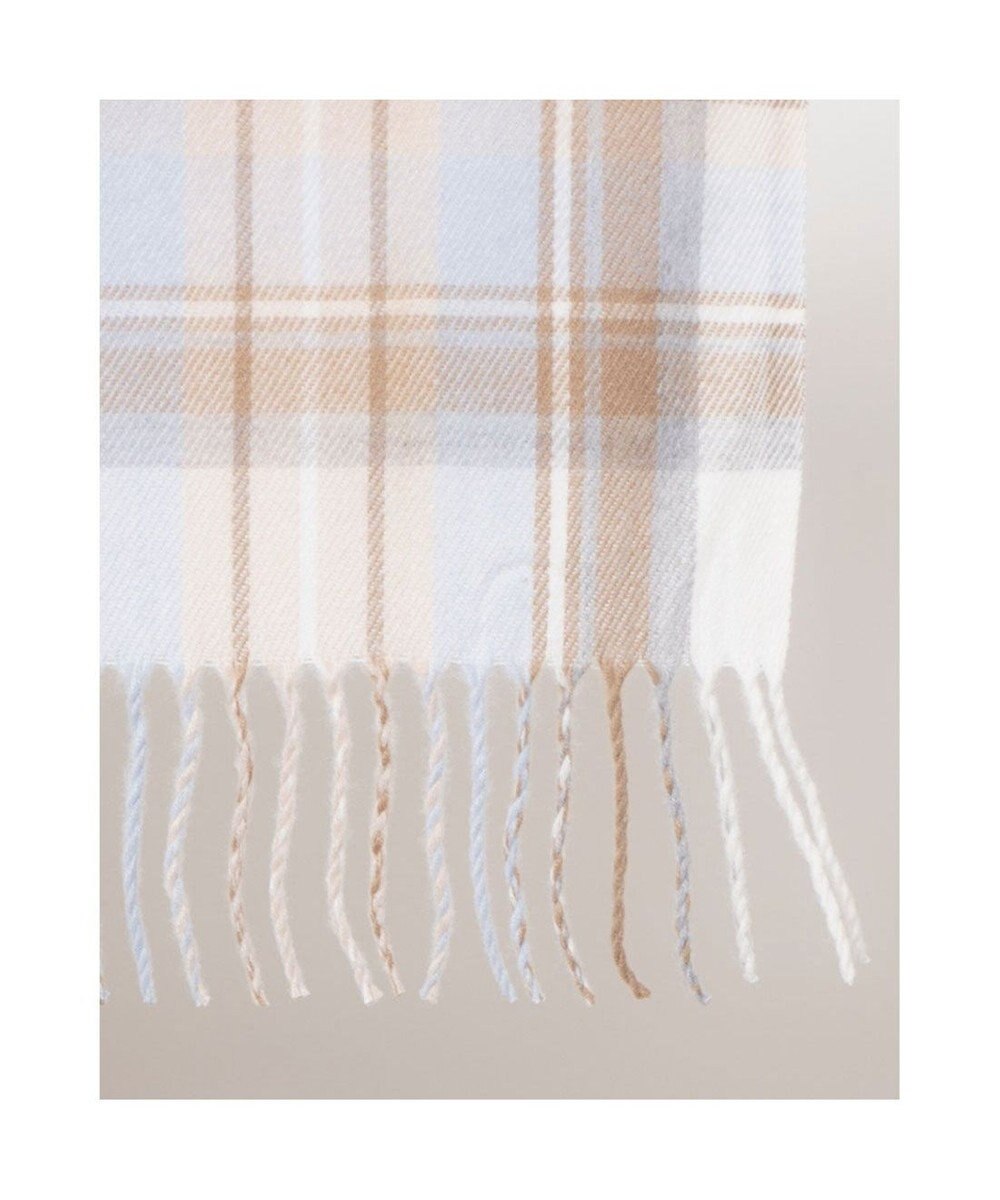 UNBILLION カシュネ cache nez / ウール混チェックストール 