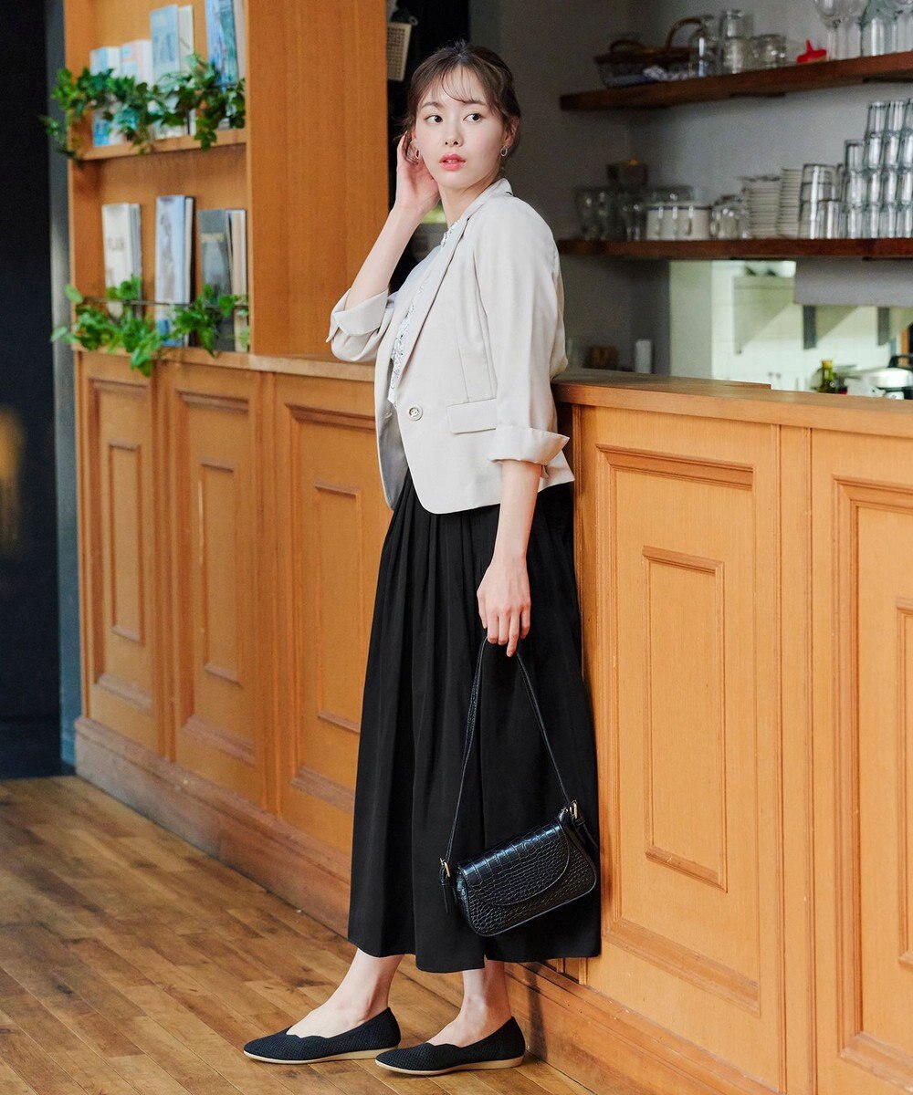 Tiaclasse 【吸水速乾・接触冷感・UVケア・防シワ・洗える】カチオンテーラードジャケット 