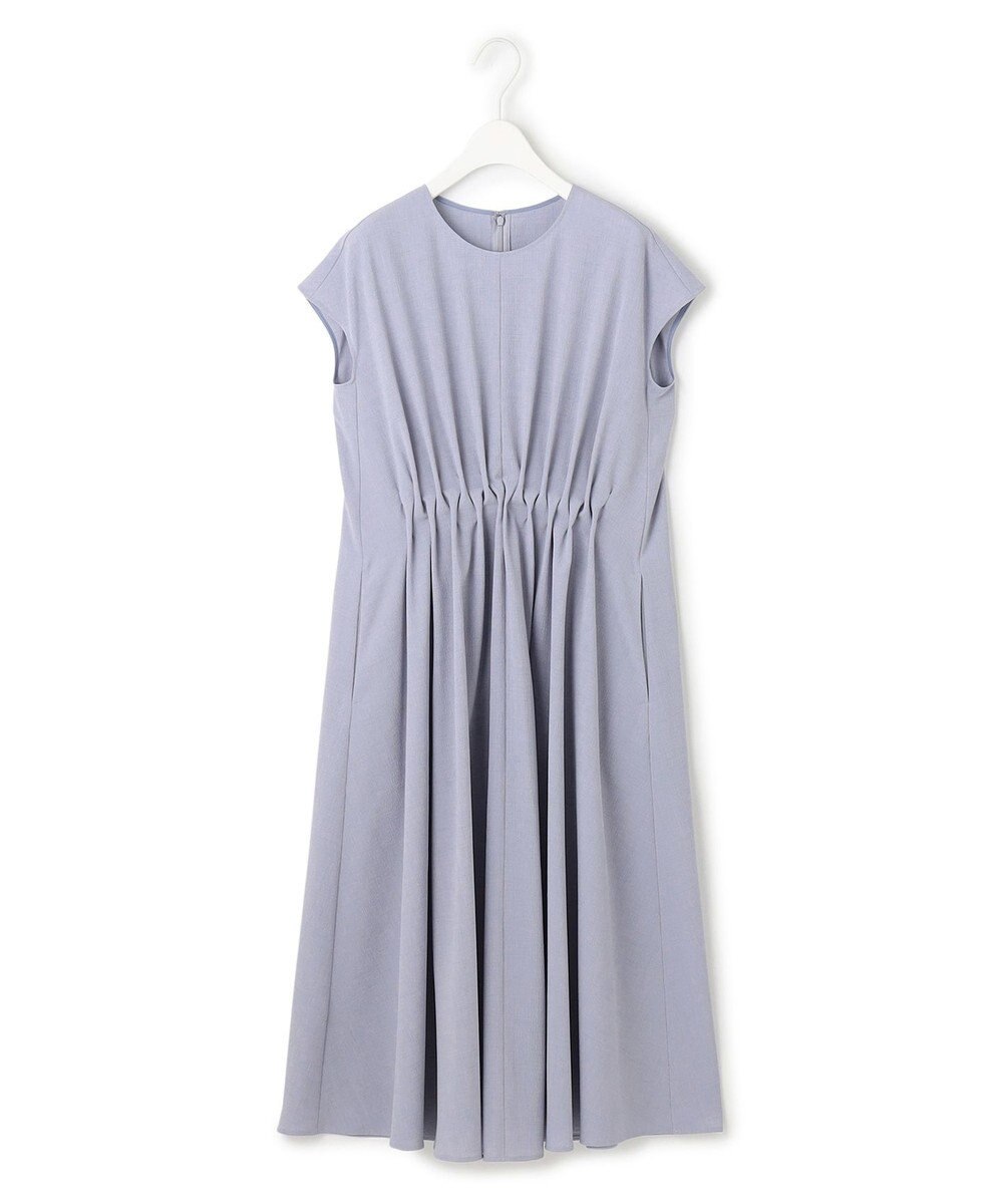 ICB L 【ASUMI・MANAMIコラボ 丈が選べる】タックデザインワンピース 