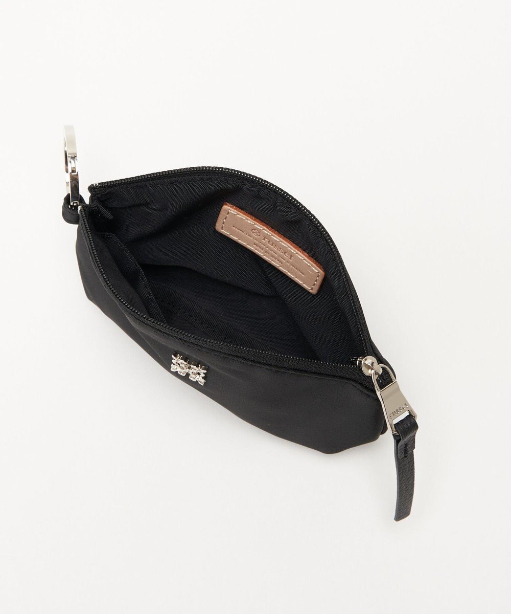 russet カラビナ付きラウンドフラットポーチ(Z-208) 