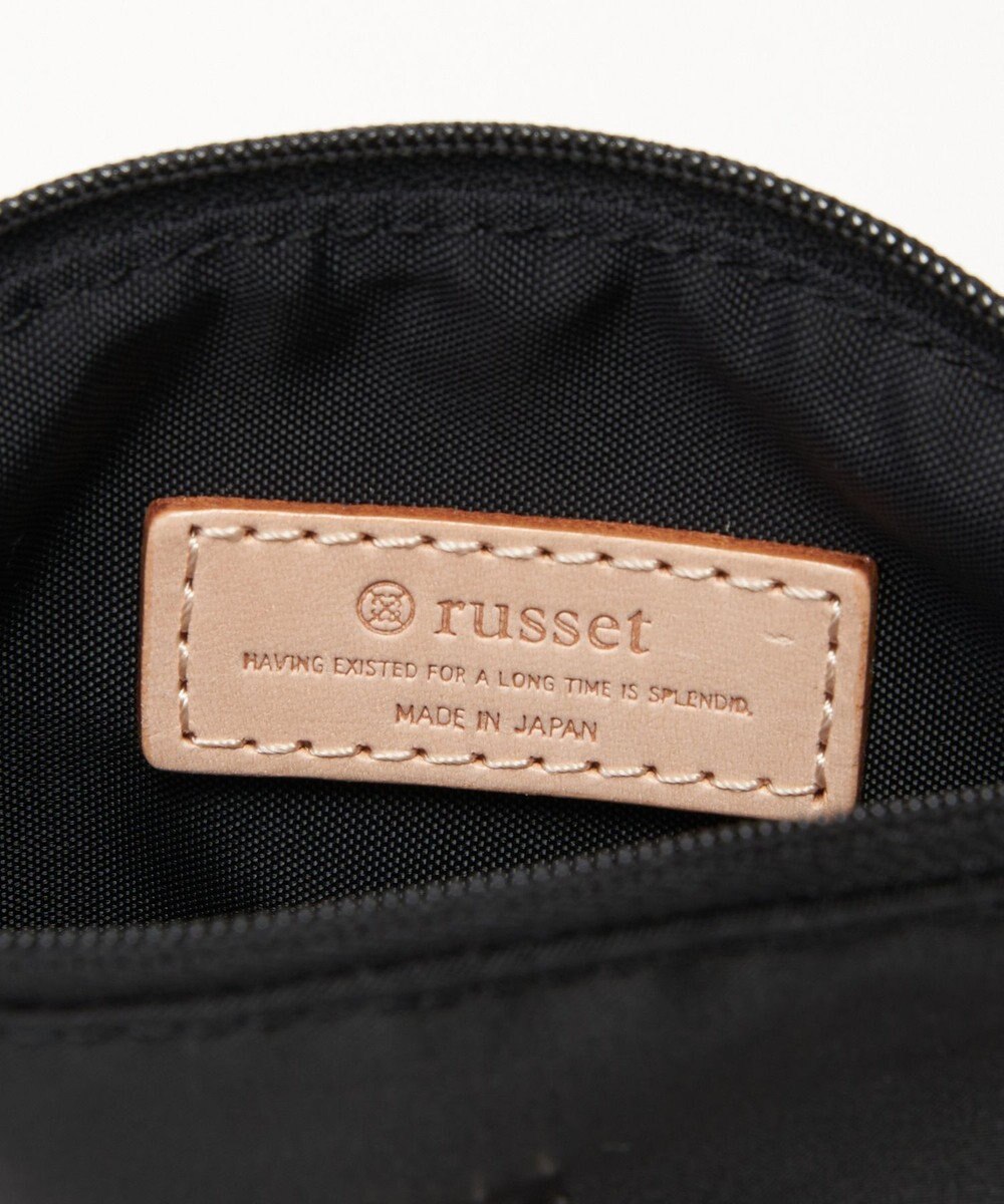 russet カラビナ付きラウンドフラットポーチ(Z-208) 