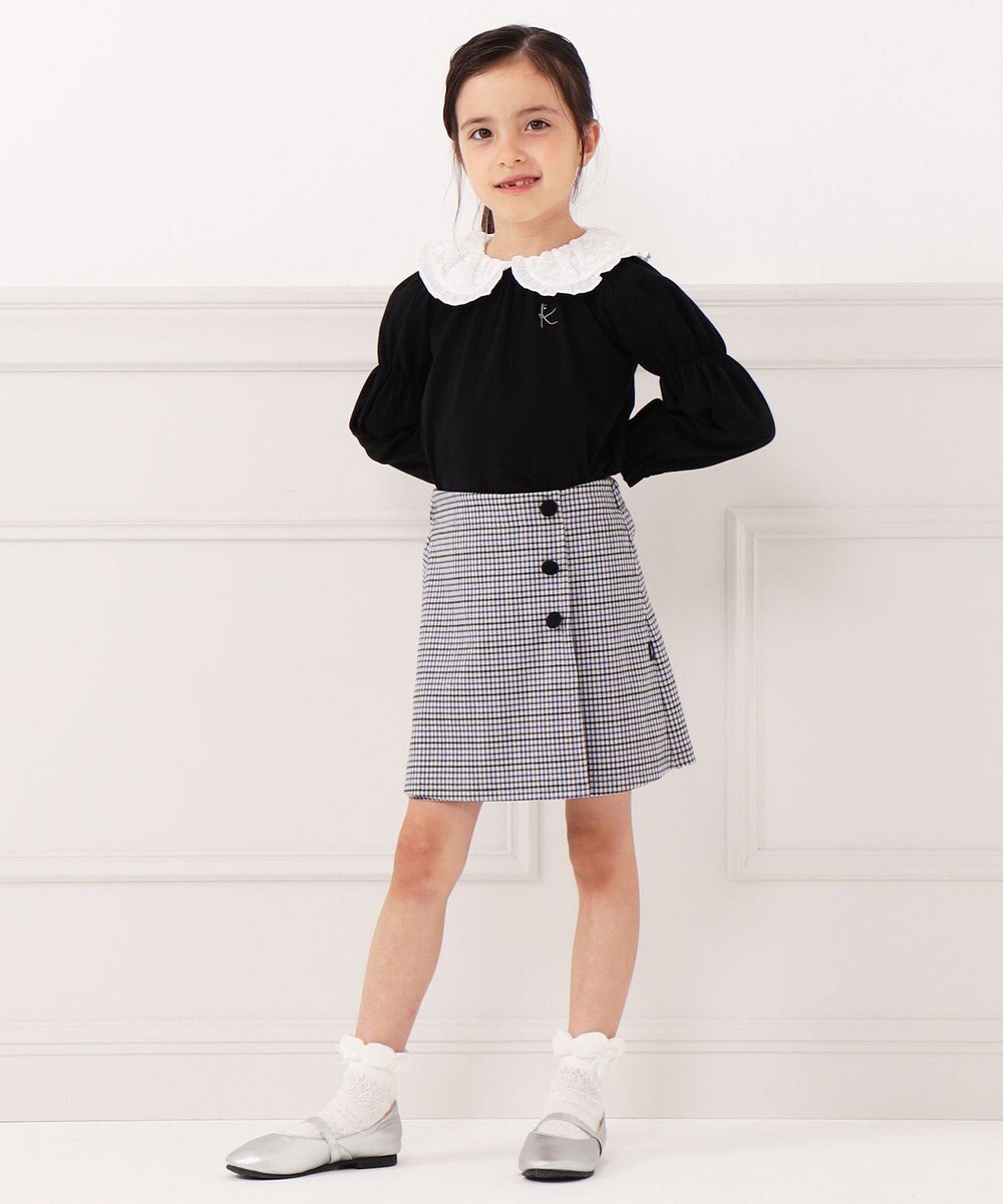 組曲 KIDS 【110-140cm】ビッグカラー ブラウス 