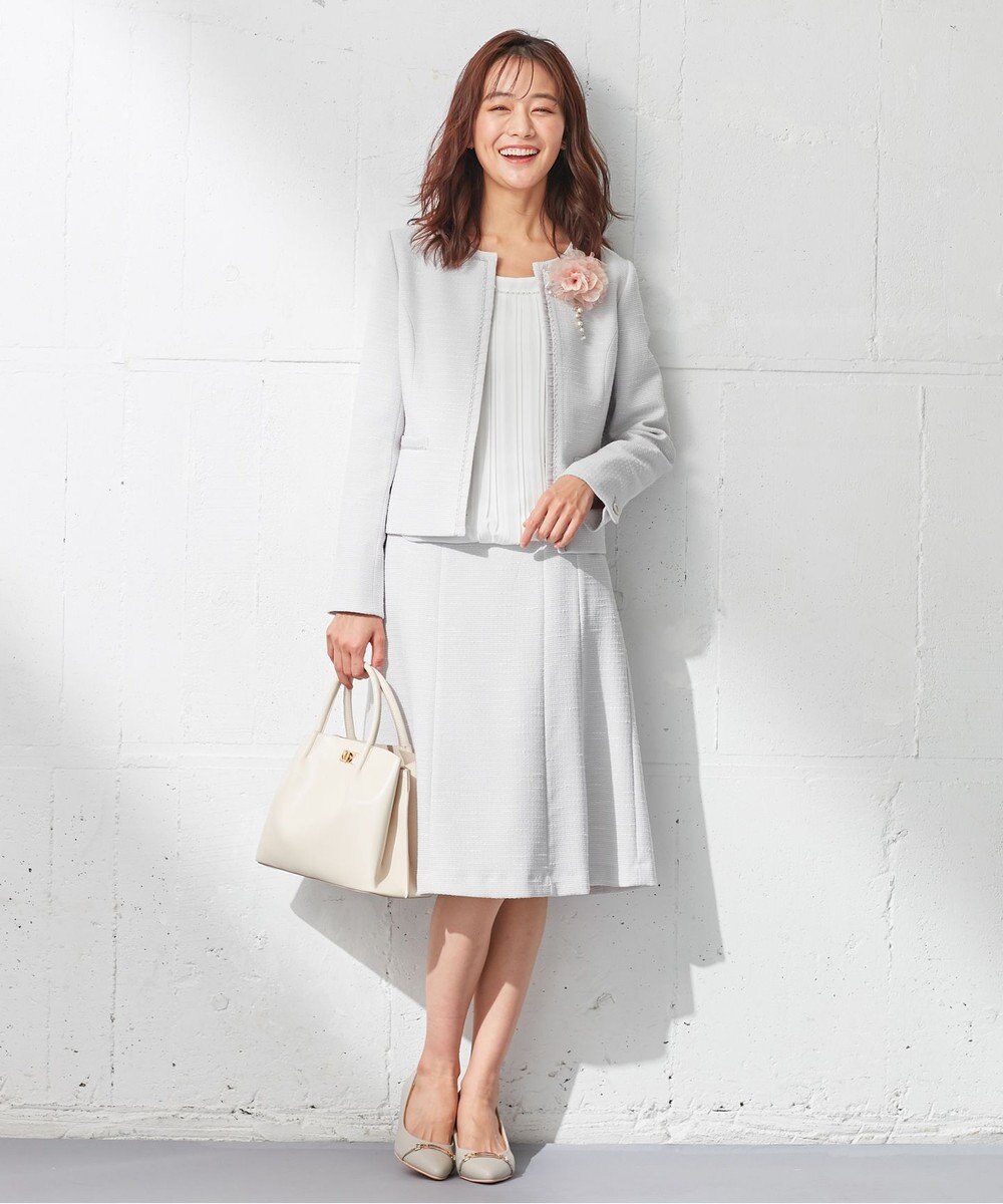 ANY SIS 【洗える】フロントプリーツシフォン ブラウス 