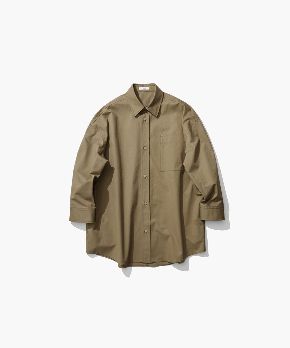ATON ORGANIC COTTON TWILL | オーバーサイズシャツジャケット 