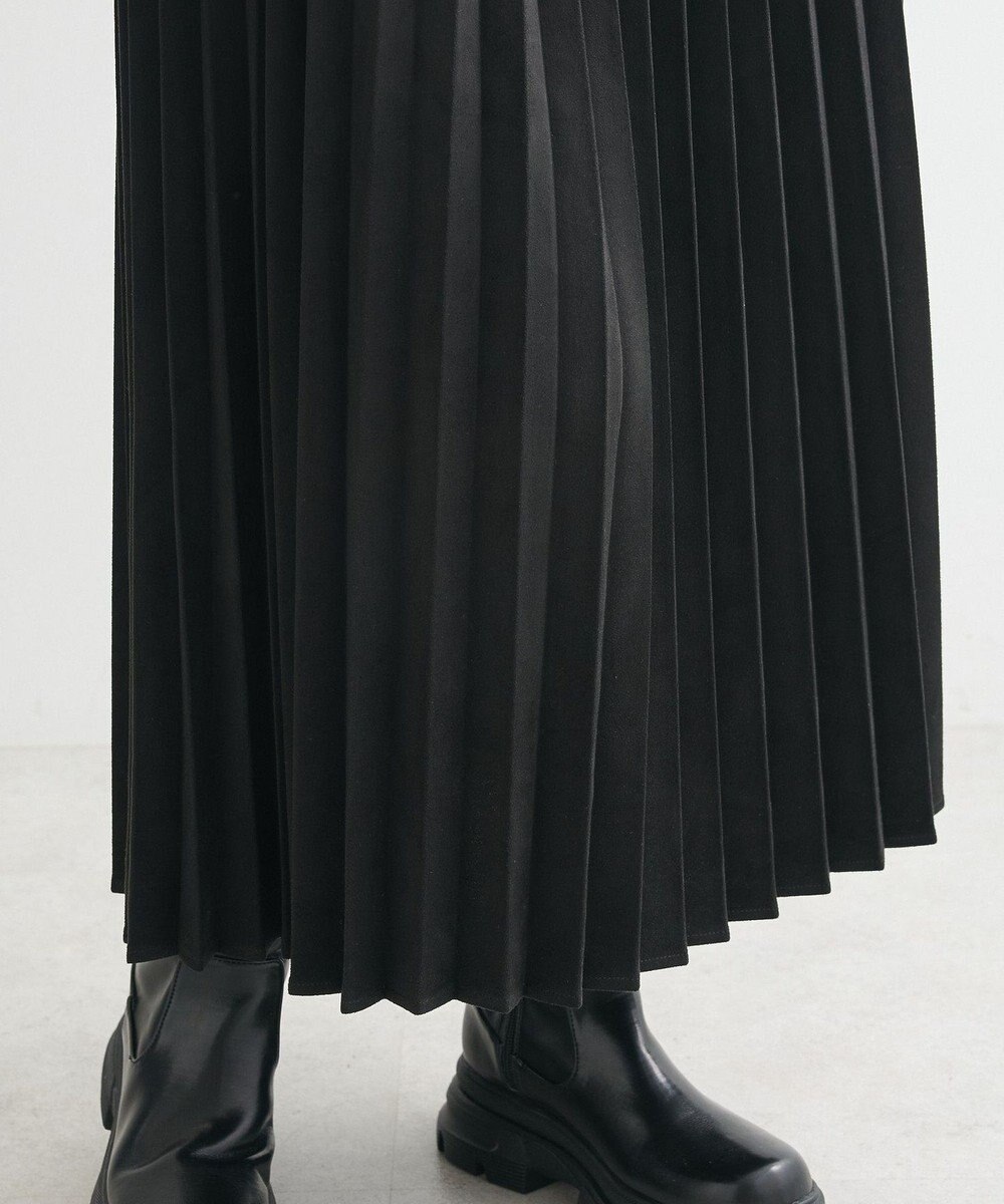 Green Parks マシュマロスエードプリーツスカート 