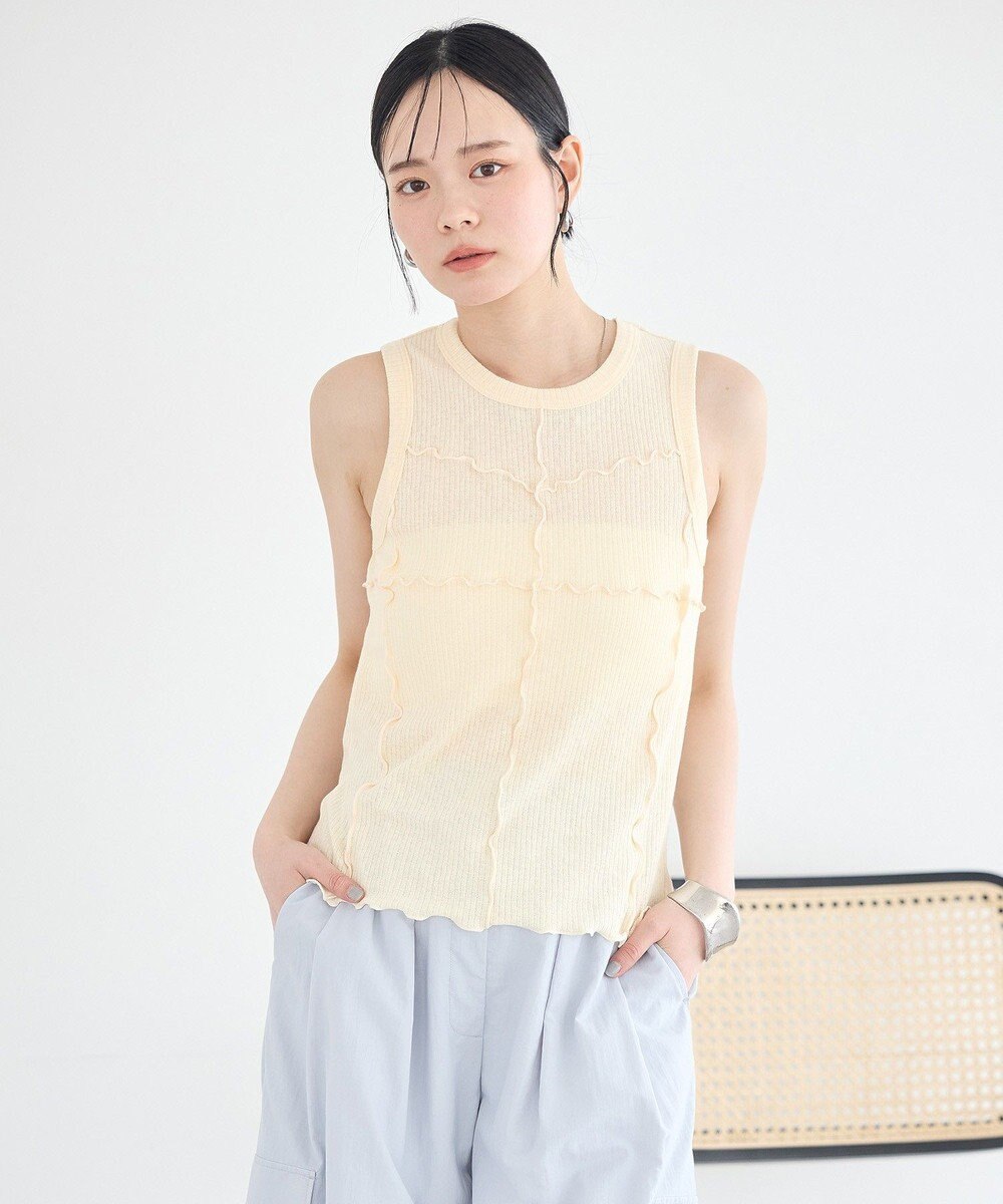 earth music&ecology SET2点メロータンク＋カーディガン 