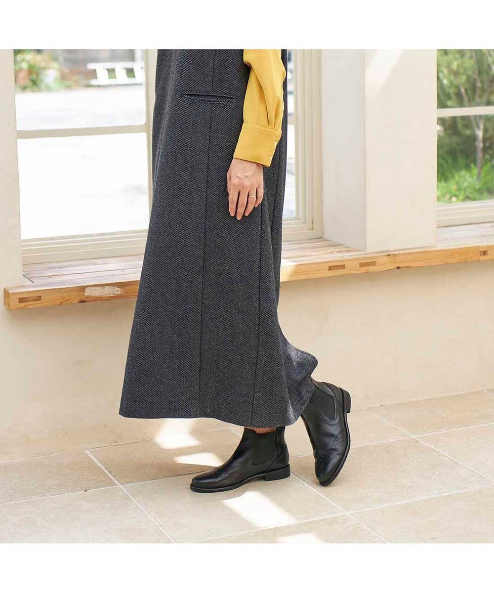 ing <ing>ウィングチップサイドゴアブーツ 