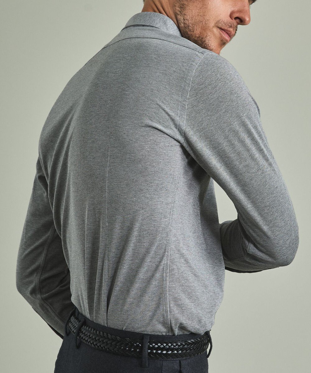 GOTAIRIKU 胸ポケット付にアップデート【吸水速乾/ストレッチ】クールマックス鹿の子 ビズシャツ_ボタンダウン 