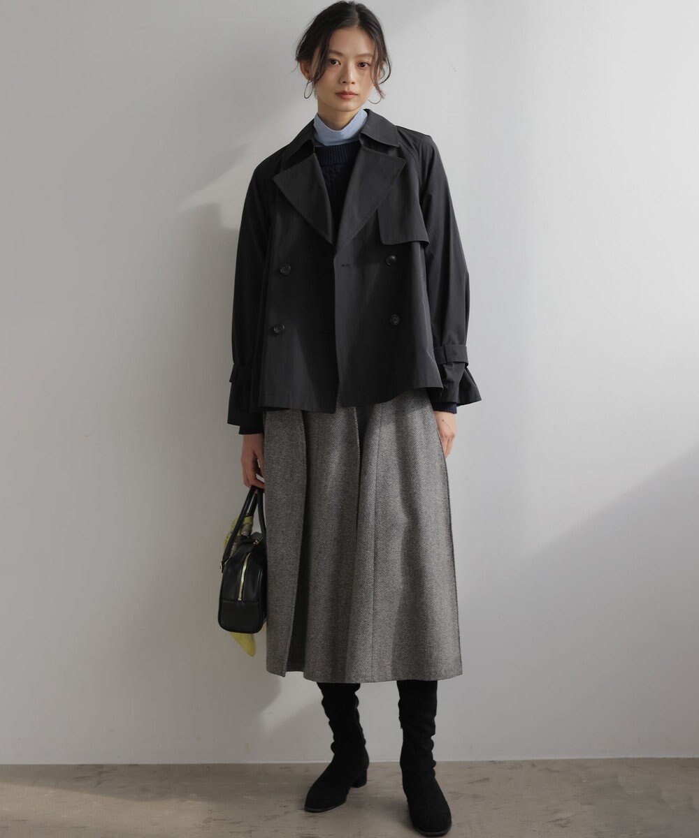組曲 S タイプライターショート トレンチコート 