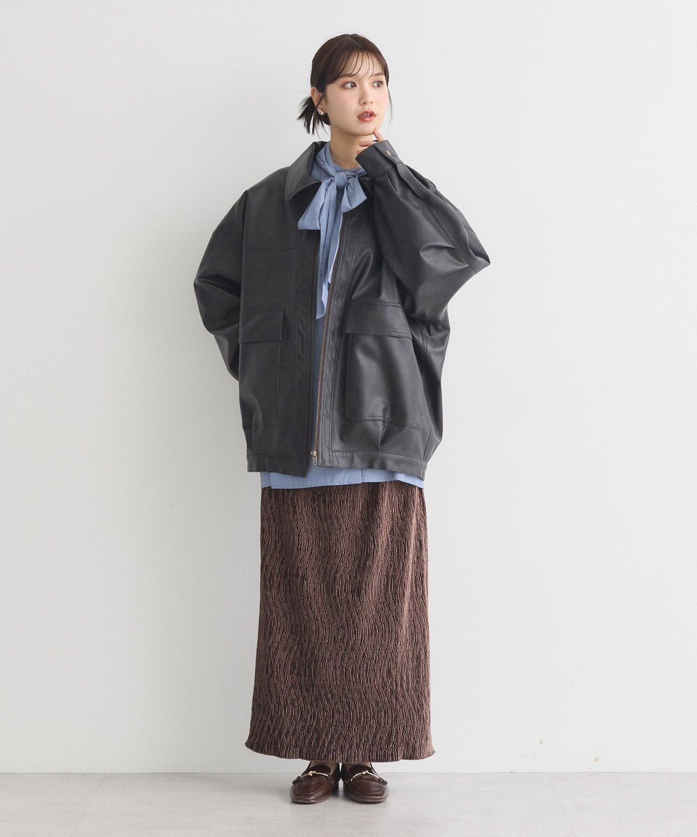 earth music&ecology 2wayボウタイブラウス 