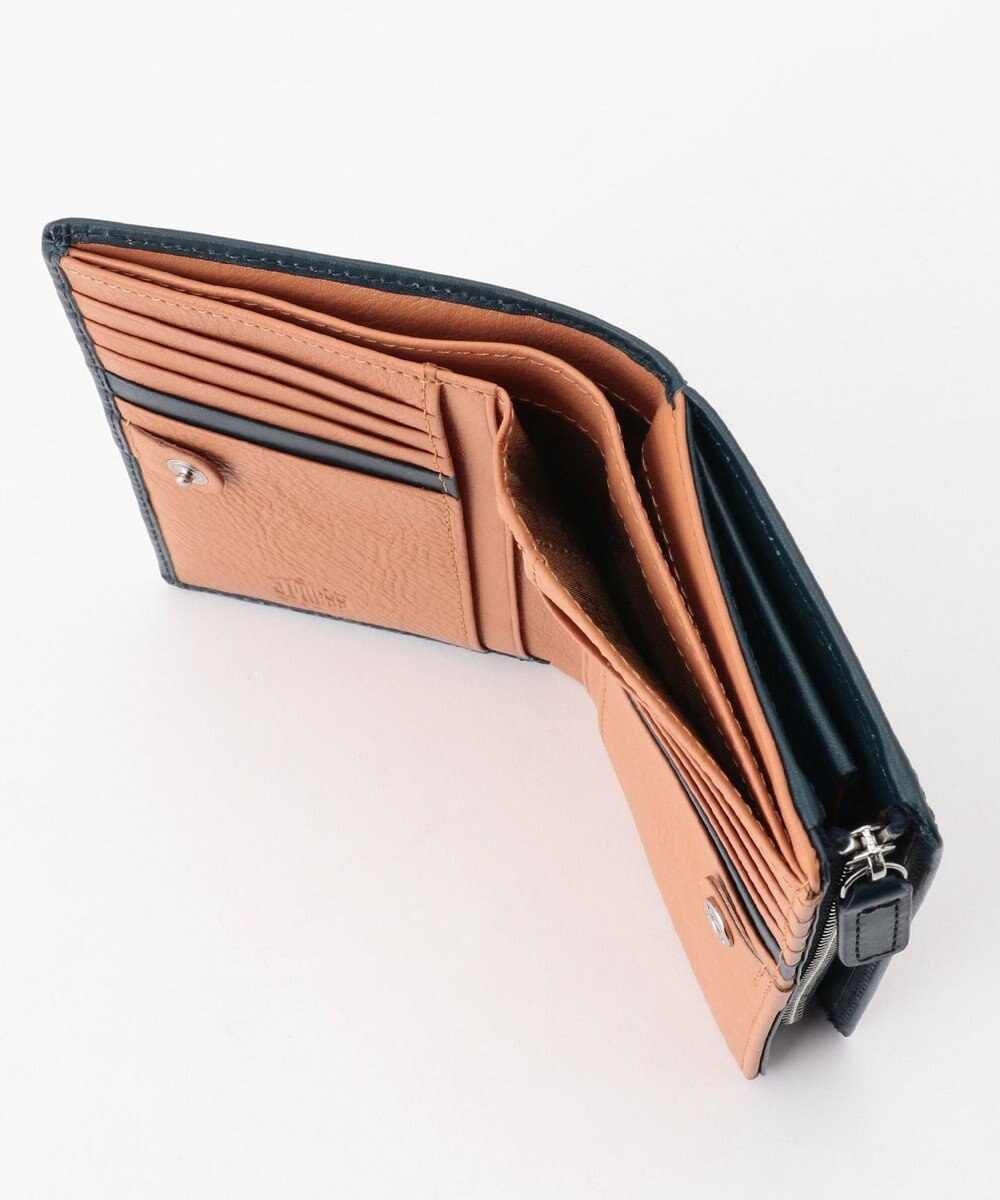 J.PRESS MEN 【MORPHO×J.PRESS】スムースヌメ 二つ折りミドルウォレット 