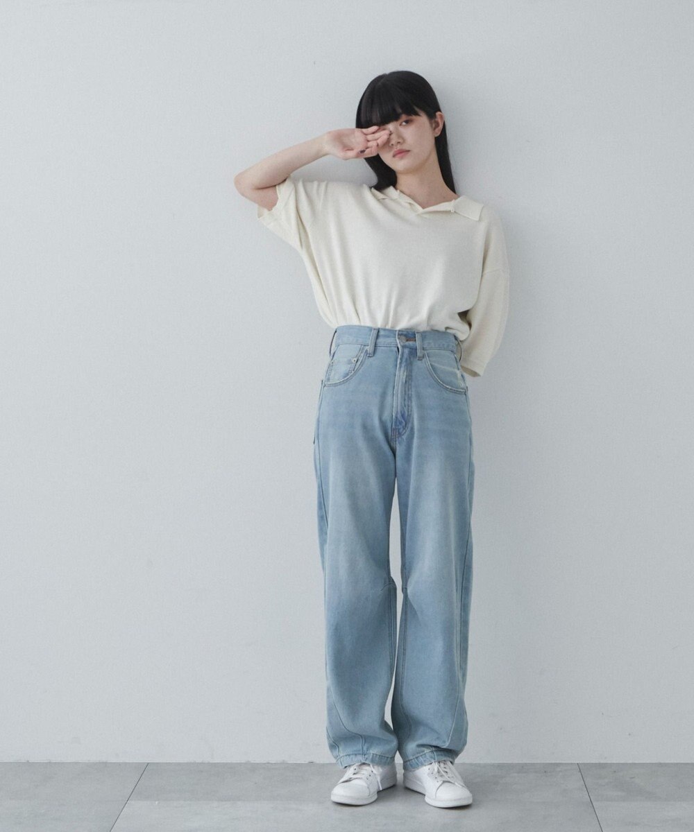 WEGO 【ユニセックス着用ITEM】スキッパーニットポロ 