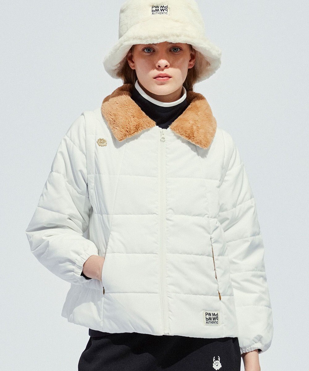 PW CIRCULUS 【ベスト / ブルゾン / 襟も外せる / WOMEN】3WAYデタッチャブルブルゾン 