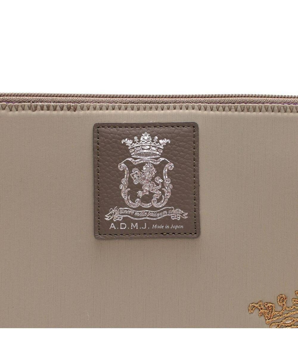 A.D.M.J. 【魔法の様に軽い】マジックライト/スパニッシュファブリックエンブレム刺しゅうフラットポーチ2セット(L/LL) 