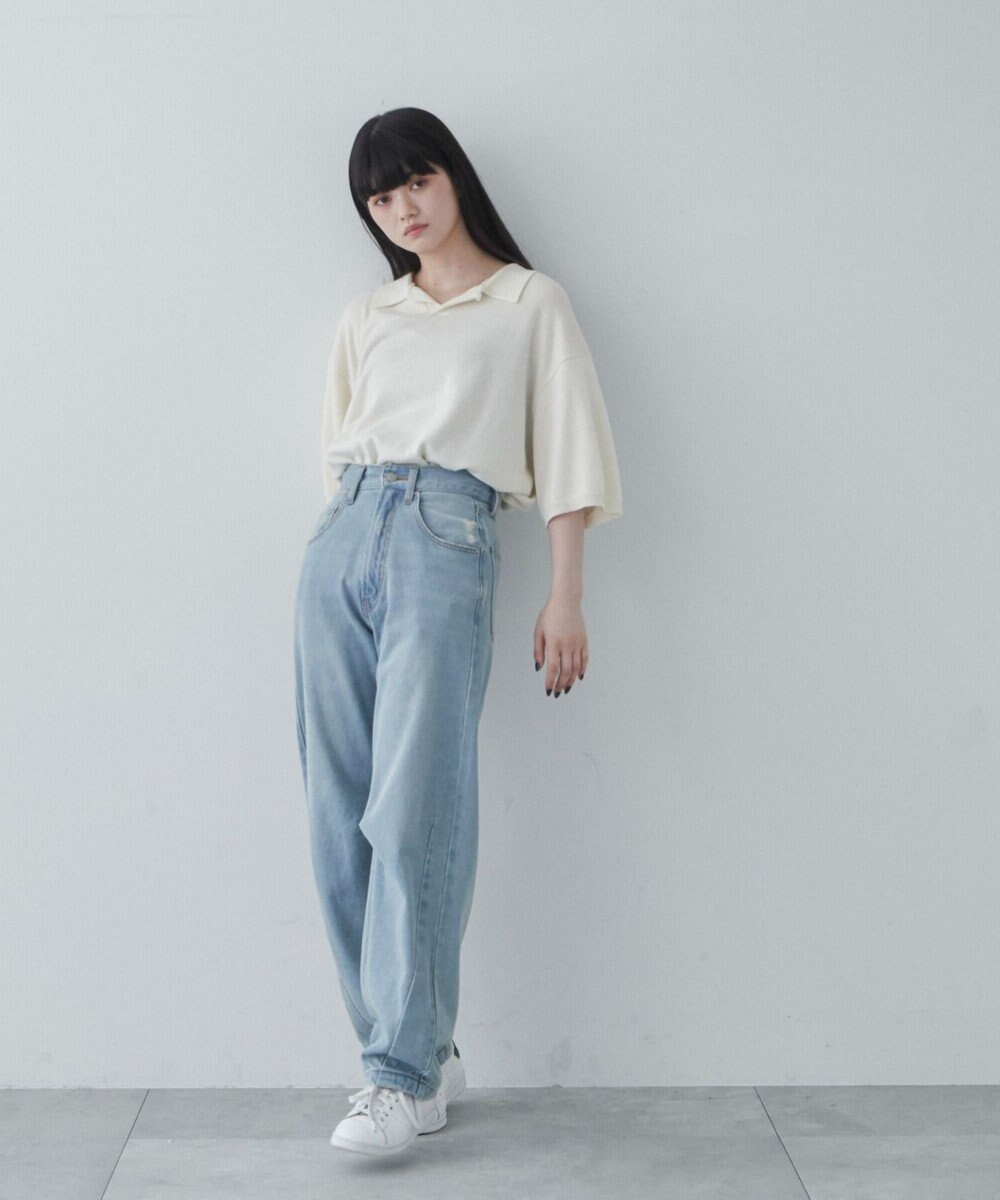 WEGO 【ユニセックス着用ITEM】スキッパーニットポロ 