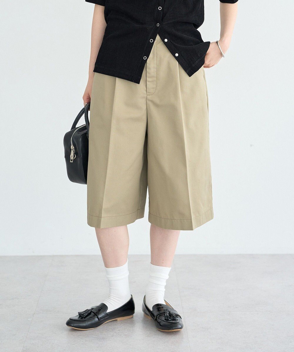earth music&ecology タックハーフパンツ 