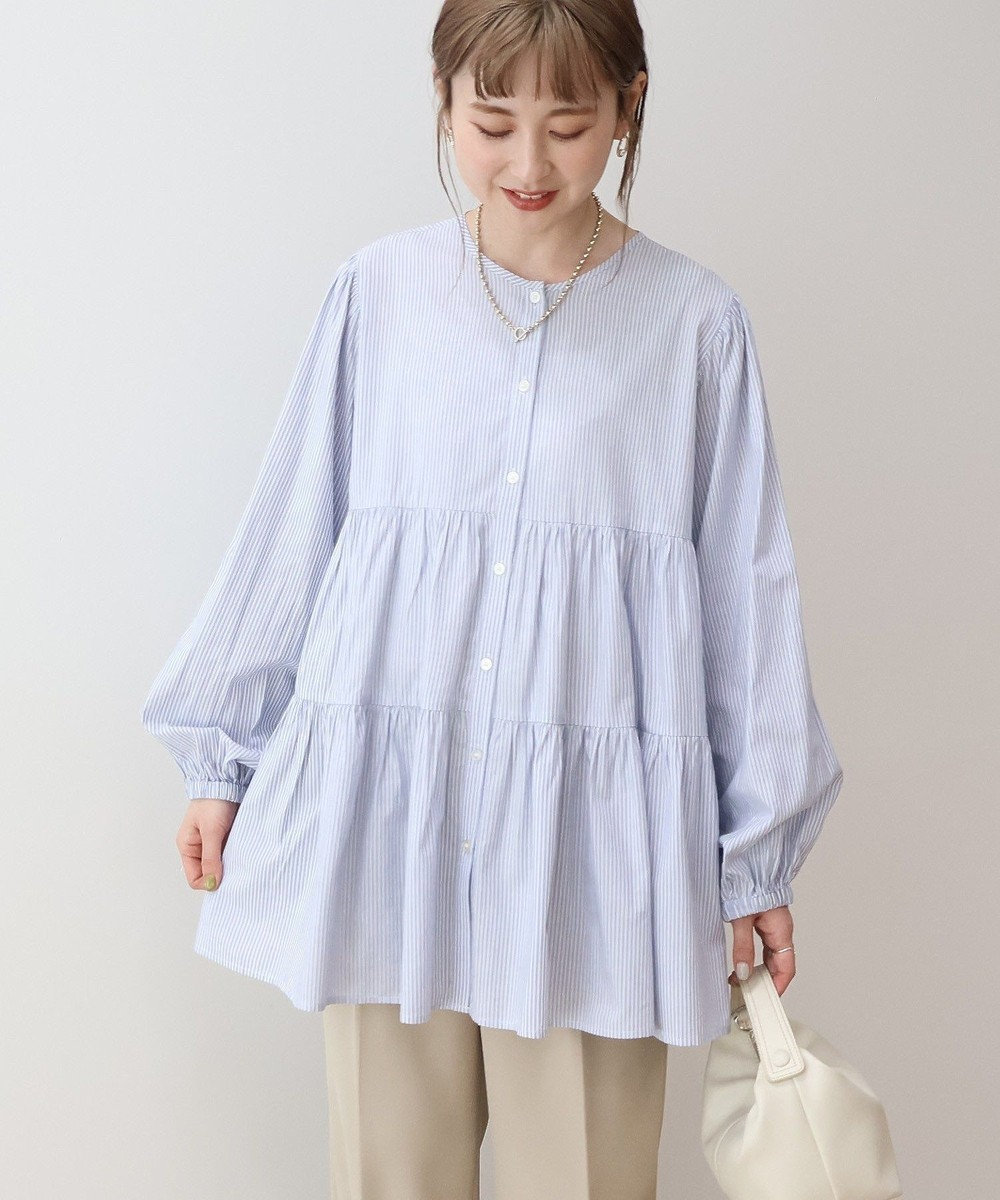 AMERICAN HOLIC 【先行予約】【WEB限定】ティアードギャザーブラウス 