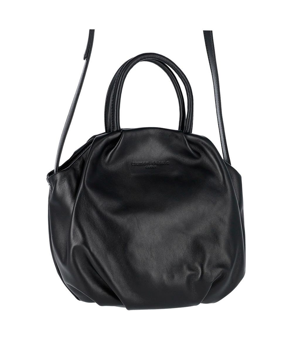 tsumori chisato CARRY ラムギャザー 2way ハンドバッグ ショルダーバッグ 
