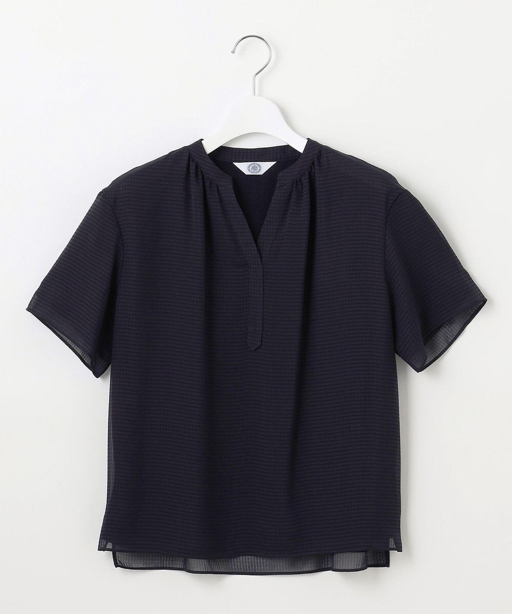 J.PRESS LADIES L 【速乾】サッカーチェック カットソー 