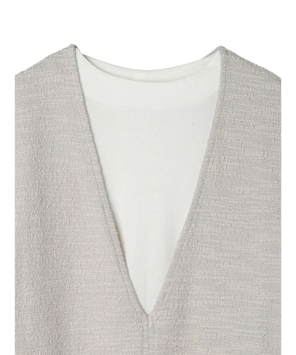 Green Parks ＳＥＴ２点　カットツイードベスト＋プルオーバー 