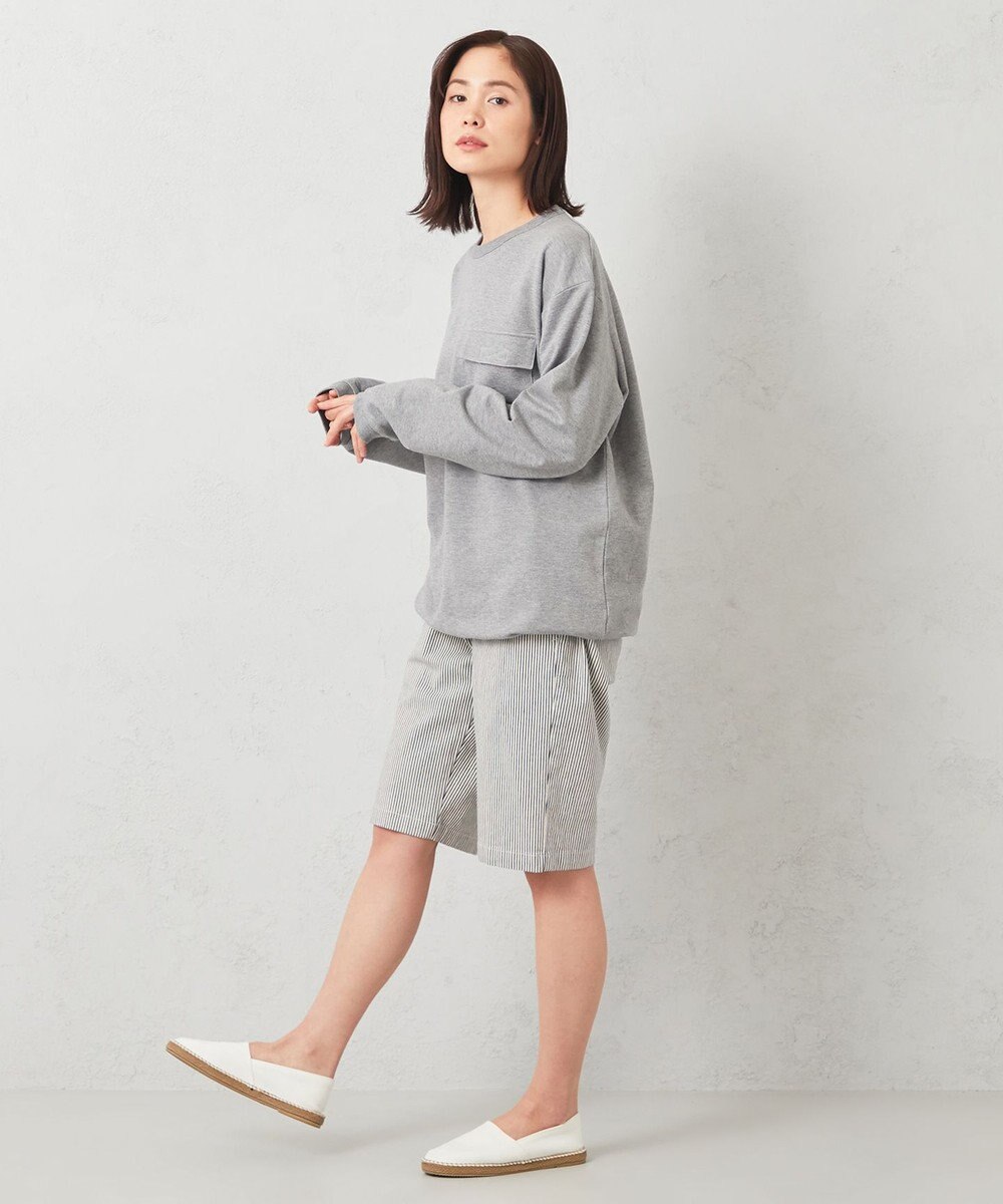 JOSEPH ABBOUD MOUNTAIN 【SPACE／UNISEX】ストライプイージーショートパンツ 