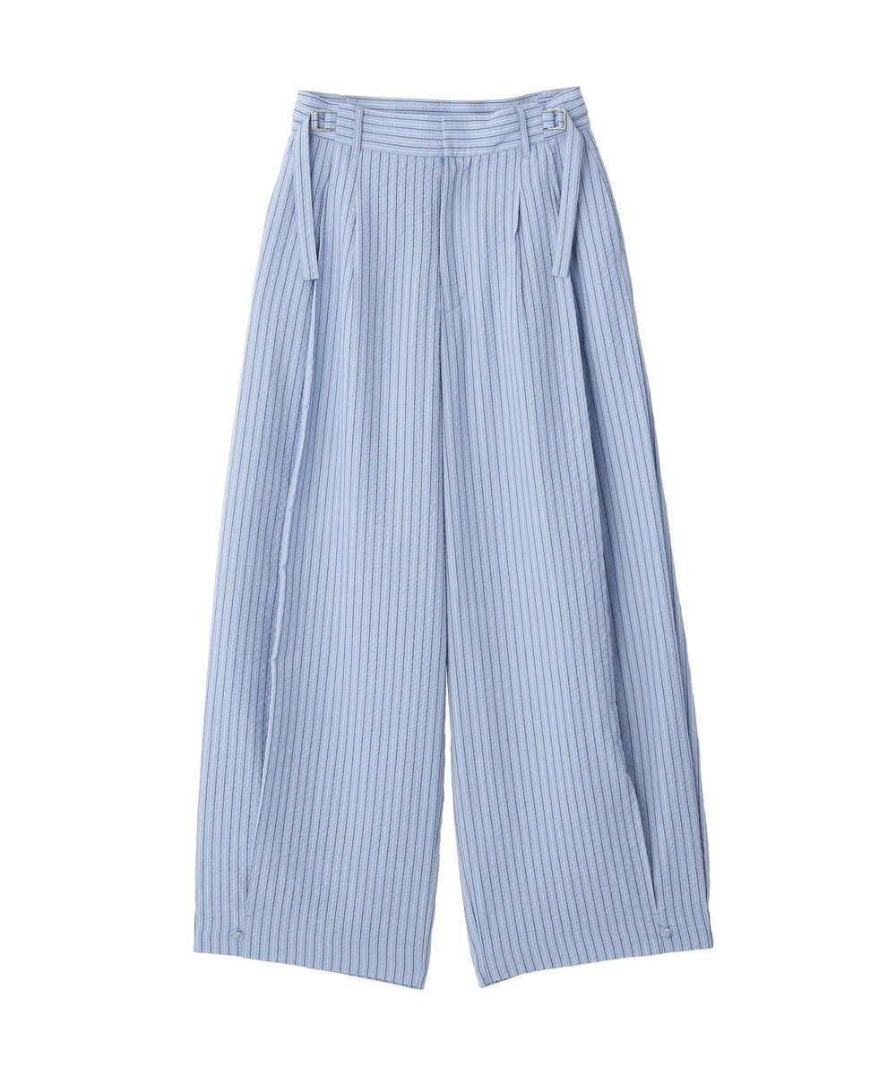 CRAFT STANDARD BOUTIQUE ベルトデザインワイドパンツ 