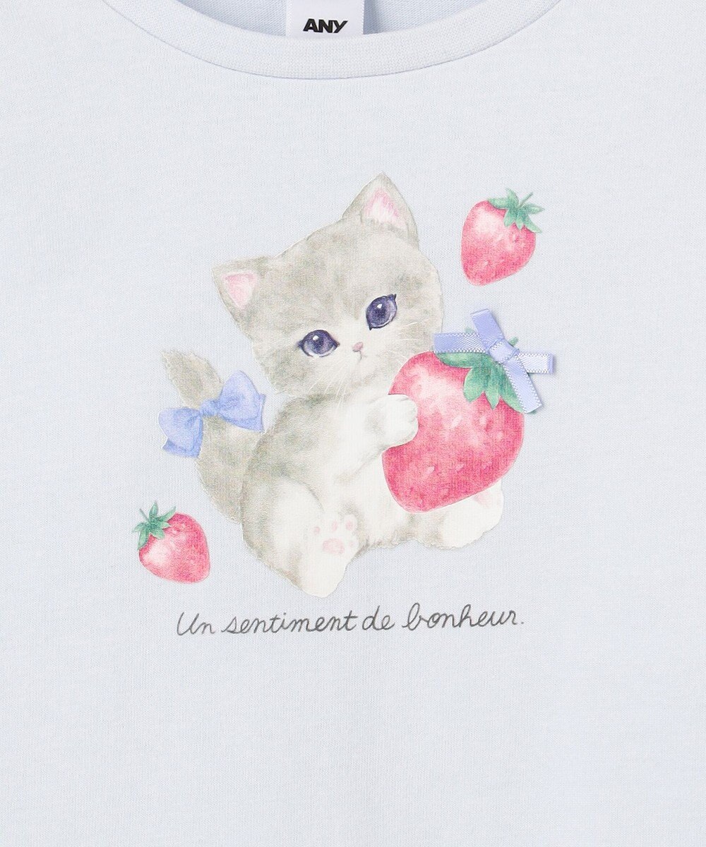 ANY KIDS 【Strawberry Collection】アートプリント 長袖Tシャツ 