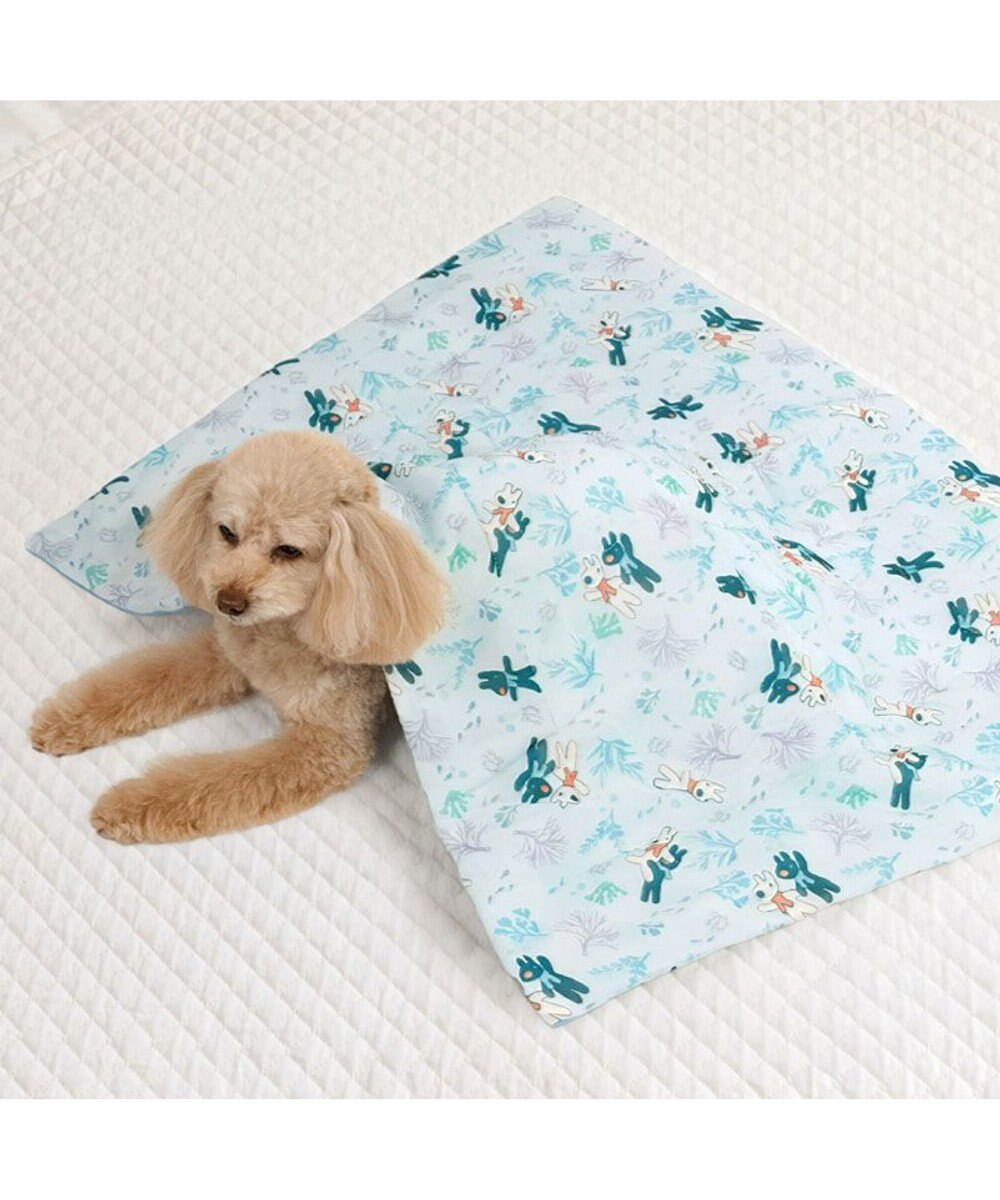 PET PARADISE リサとガスパール もちっと クール ブランケット 《海草柄》 
