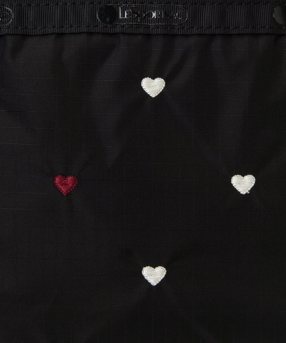 LeSportsac SMALL BUCKET TOTE/レッド/ホワイトハートEMB 