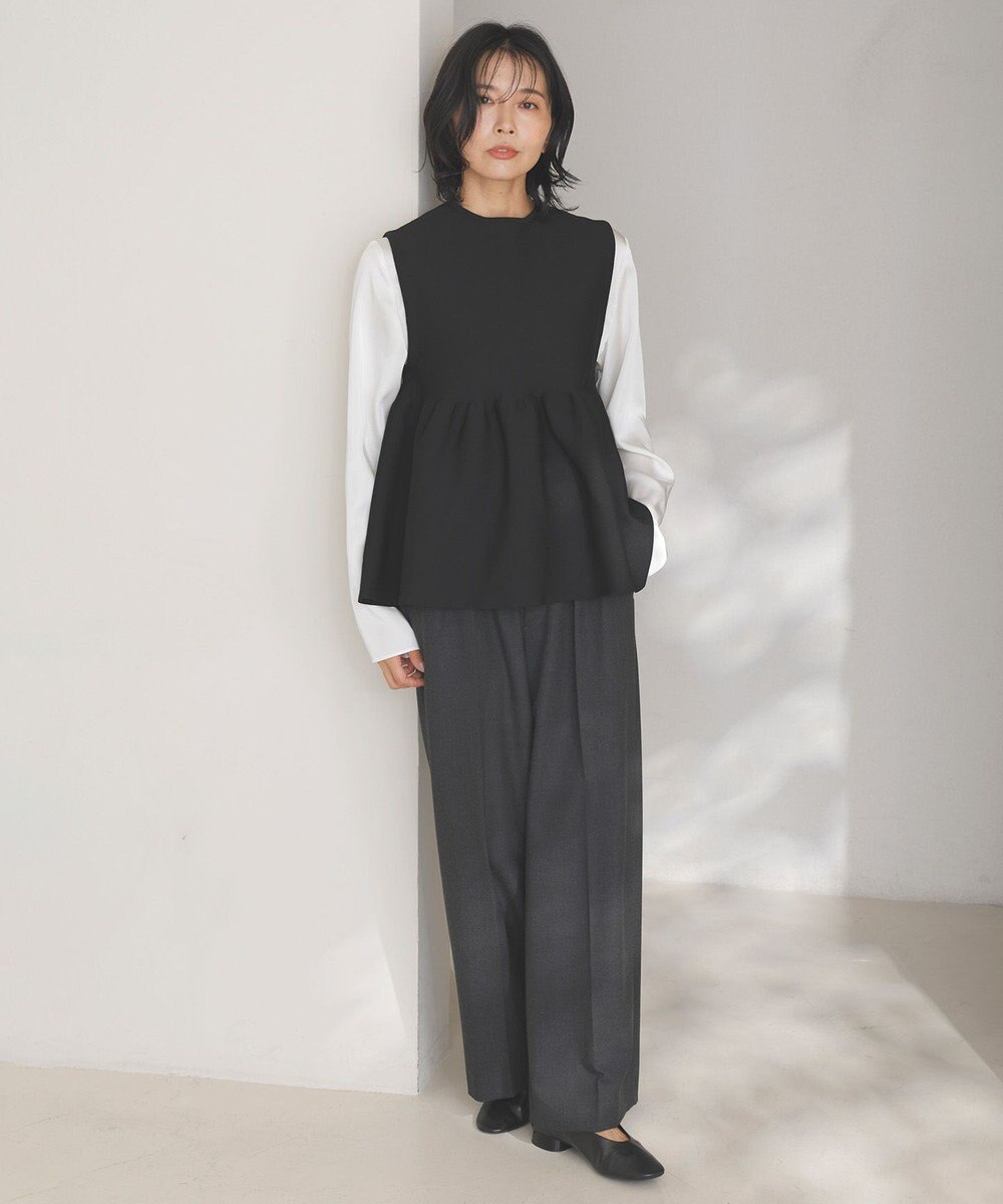 UNFILO 【VERY×UNFILOコラボ】2WAY ペプラムジレ 