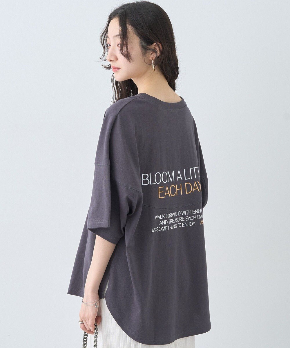earth music&ecology ドルマンバックプリントＴｅｅ 