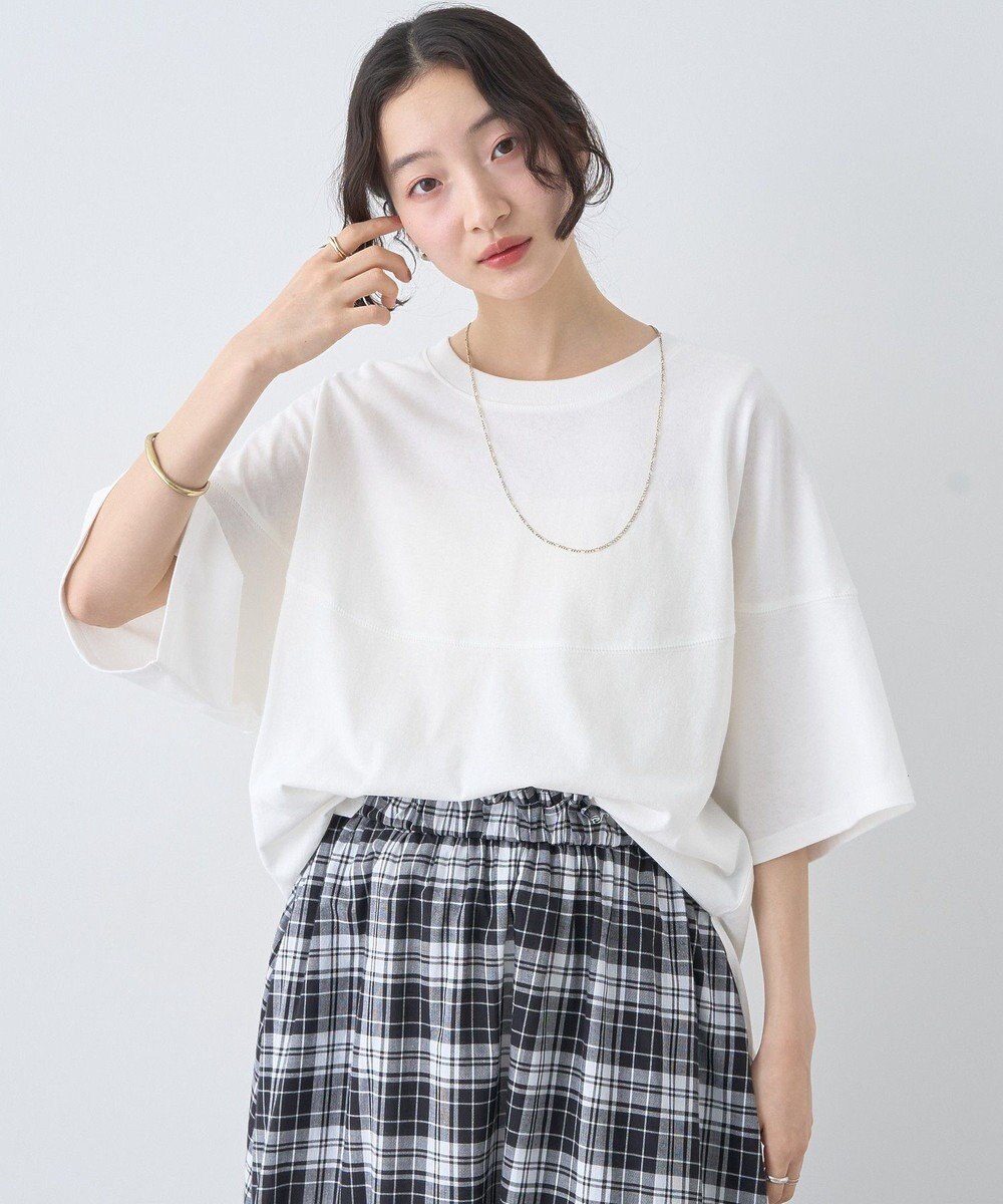 earth music&ecology ドルマンバックプリントＴｅｅ 