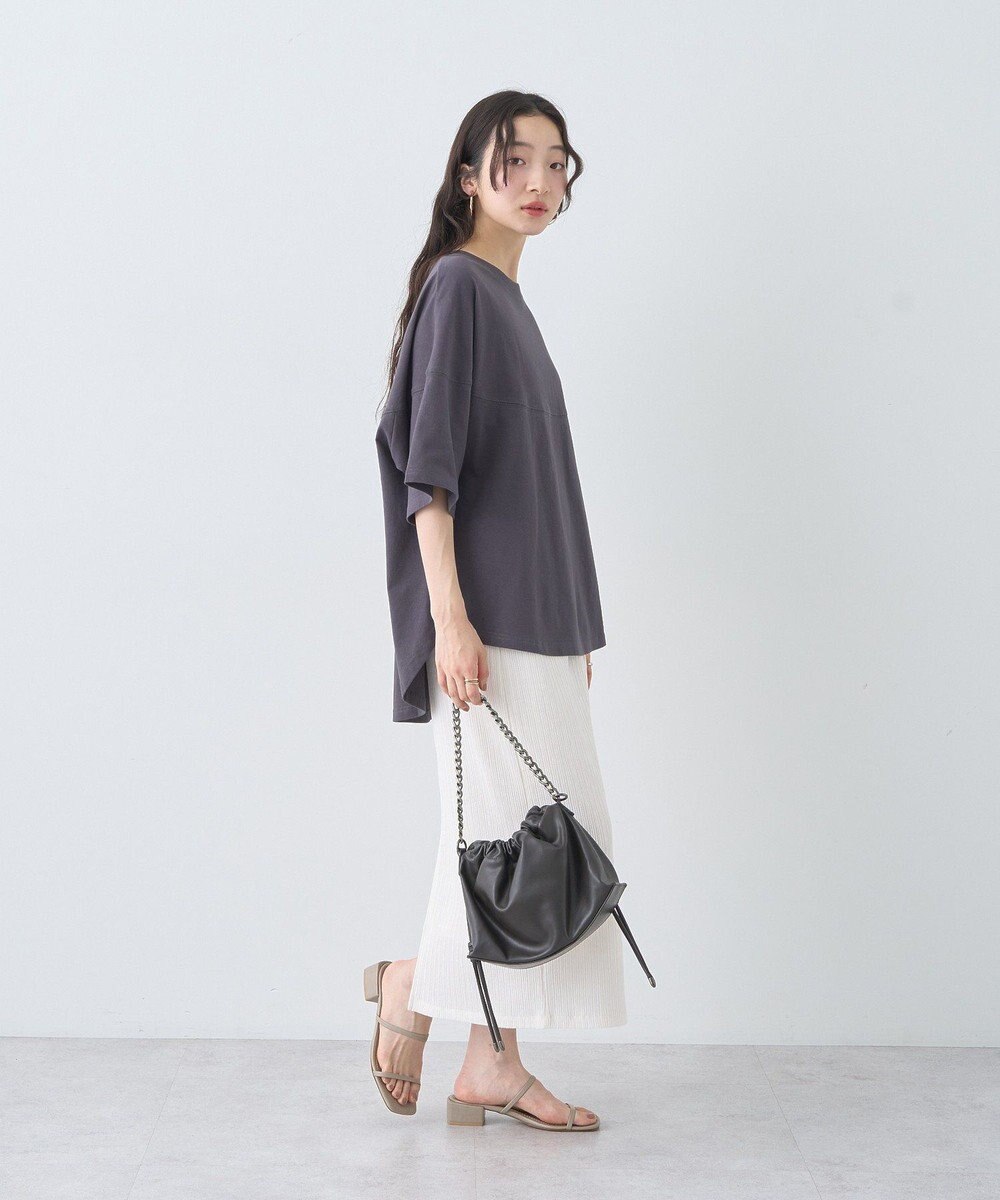 earth music&ecology ドルマンバックプリントＴｅｅ 