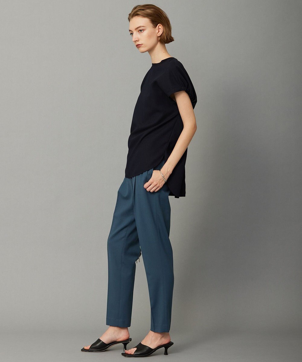 ICB L 【洗える】ウール2WAYストレッチ テーパードパンツ 