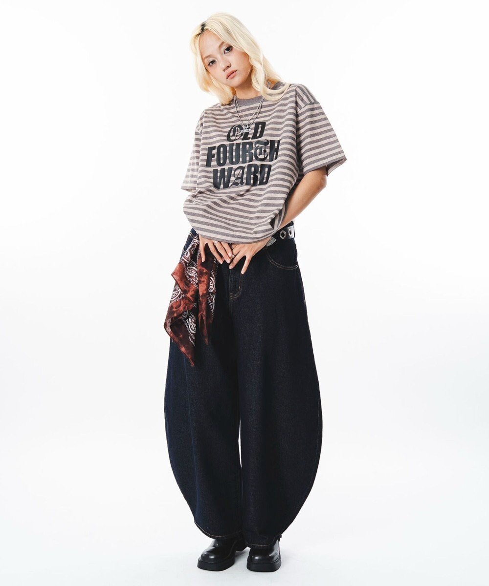 WEGO 【ユニセックス着用ITEM】ボーダ－グラフィックT（SS） 