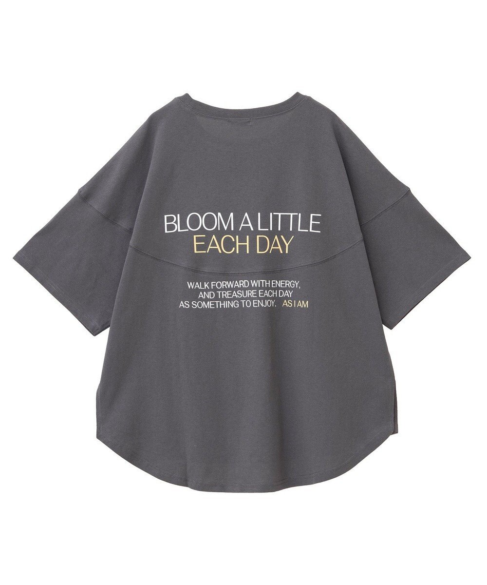 earth music&ecology ドルマンバックプリントＴｅｅ 