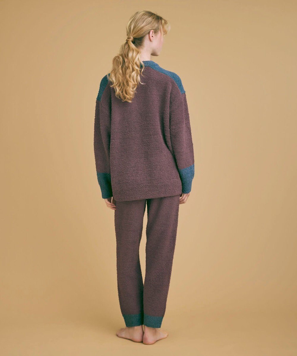 une nana cool カラーブロッキング　プルオーバー＆ロングパンツセット 