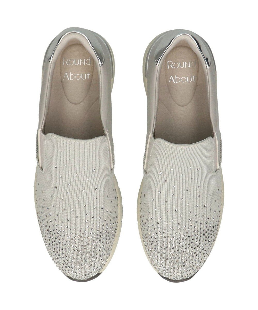 Bridget Birkin 【Round About】ラインストーンアクセントスリッポンスニーカー 