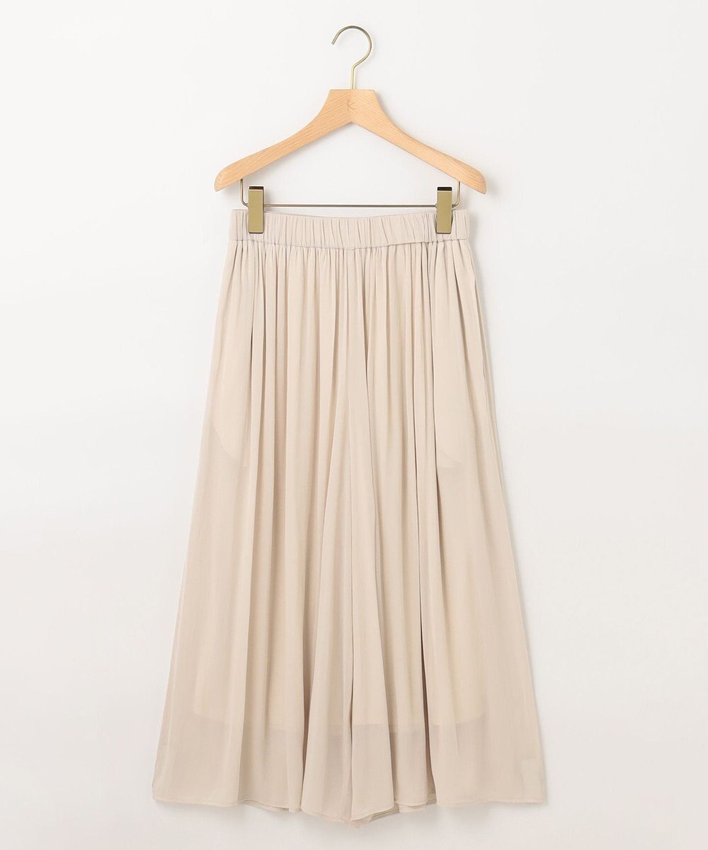 組曲 S 【ウエストゴム・WEB限定】シアープリーツライクシフォン パンツ 