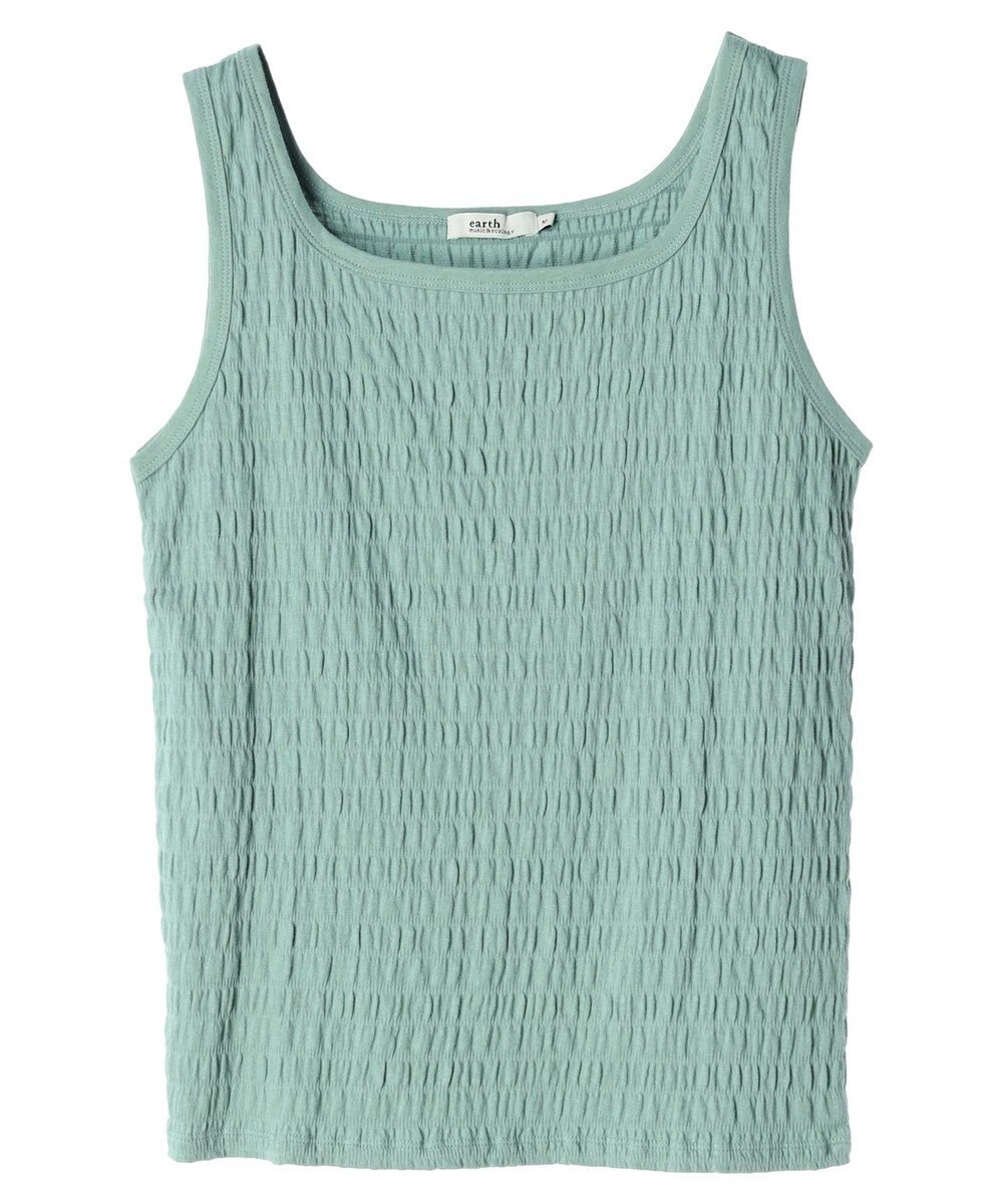 earth music&ecology シャーリングタンクトップ 