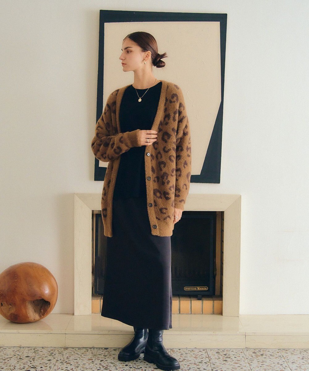 YECCA VECCA サテンロングスカート 