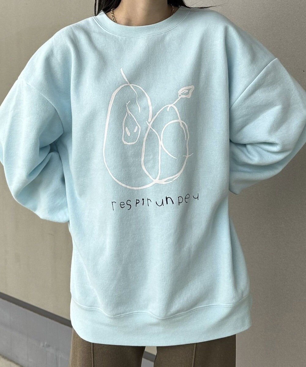 Green Parks 手書きプリントスウェット 