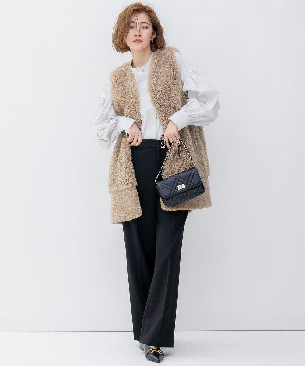 23区 ECOPEL カーリーファーコンビ ジレ 